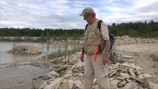 MB GeoTour 43 – HeclaIsland – Stratigraphy Fossils Striations and Faults Oh my 2014 [upl. by Gradeigh]