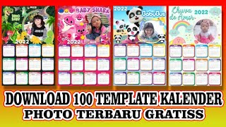 KALENDER 2022 DOWNLOAD 100 TEMPLATE KALENDER PHOTO TAHUN 2022 TERBARU GRATIS [upl. by Anirazc]