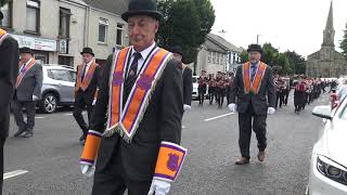 Lisnagrot Accordion Band  Kilrea Orange Service 2021 4 [upl. by Oiziruam960]