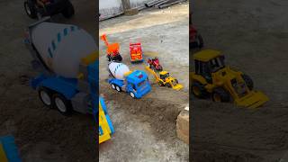 Bruder JCB Backhoe Tractor Excavators Truck Transport Construction video for kids [upl. by Maffei]