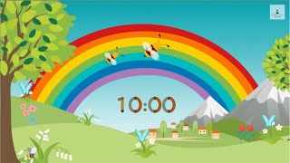 10 Minute Countdown Timer Rainbow Music [upl. by Philpot]