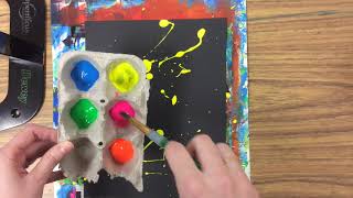 Splatter Painting Demo [upl. by Etsyrk]