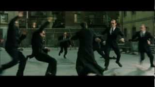 Matrix Reloaded Music scene  Burly Brawl  Neo vs Smiths [upl. by Strait256]