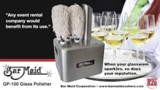 Bar Maid GP100 Glass Polisher [upl. by Adaynek998]