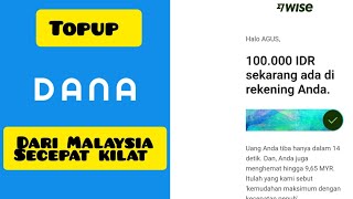 Cara topup Ewallet Dana dari Malaysia secepat kilat [upl. by Attelrahc347]