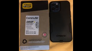 OtterBox iPhone 12 13 Pro Max Commuter Series Case BLACK slim tough pocketfriendly port protection [upl. by Ocin660]