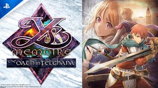 Ys Memoire The Oath in Felghana  Announcement Trailer  PS5 amp PS4 Games [upl. by Asiel]