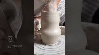 Throwing an angled vase ceramic pottery ceramicpots [upl. by Sandberg]