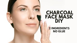 Activated Charcoal Face Mask DIYJust 2 Ingredients [upl. by Pacificia]