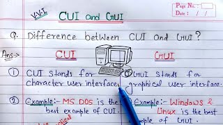 Difference Between GUI and CUI  CUI vs GUI in Hindi [upl. by Aicel]