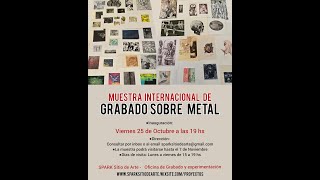 INAUGURACIÓN MUESTRA DE GRABADO SOBRE METAL [upl. by Toback]