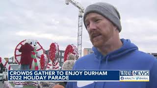 Crowds gather to enjoy 2022 Durham Holiday Parade [upl. by Pellikka]