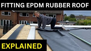 DIY How to Install an EPDM Rubber Roof On A Garden Room [upl. by Sung]