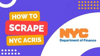 How to scrape NYC ACRIS [upl. by Ihcalam]