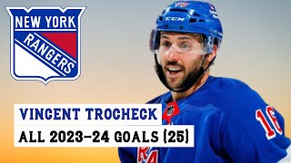 Vincent Trocheck 16 All 25 Goals of the 202324 NHL Season [upl. by Niles]