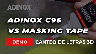 Canteo en letras 3D o anuncios luminosos  Adhesivo Industrial vs Masking Tape [upl. by Enimsaj351]