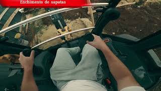 Retro escavadeira John Deere joystick Enchimento [upl. by Myna]