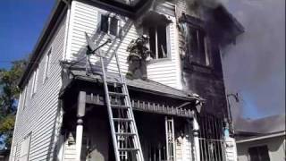 Stockton FD House fire and initial attack [upl. by Namhcan]