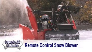 Snow Blower Robot Remote Controlled by SuperDroid Robots [upl. by Alym]