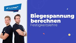 Normalspannung  Biegespannung bestimmen Technische Mechanik StudyHelp [upl. by Nrubloc]