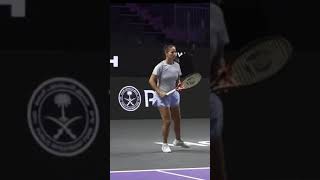 Daria Kasatkina Practice for Riyadh WTA Finals 2024 [upl. by Nosned]