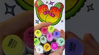 Alcohol markers coloring playing with blending alcohol markers alchoholmarkers coloring asmr [upl. by Siobhan]