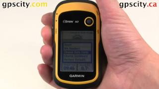 The Trip Computer Screen in the Garmin eTrex 10 Handheld GPS [upl. by Donnamarie878]