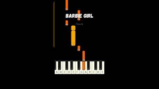 Barbie Girl 👠 Aqua 👠 EASY Beginner Piano Tutorial [upl. by Spalding]