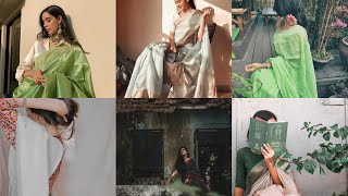 Aesthetic saree poses ideassaree posessaree photography ideas✨❤️ [upl. by Oironoh26]