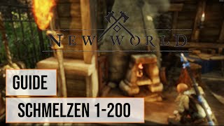 New World Schmelzen Guide Deutsch  Leveln Skillen amp Upranken 1200  Asmodeum herstellen  German [upl. by Ttebroc]