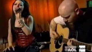 Evanescence  bring me to life acoustic live aol [upl. by Aenal]