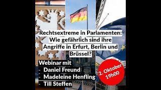 Webinar Rechtsextreme in den Parlamenten [upl. by Rocco856]