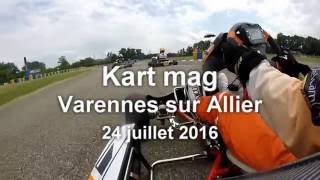 Kart mag à Varennes sur Allier caméra embarquée en finale KZ2 [upl. by Malas]