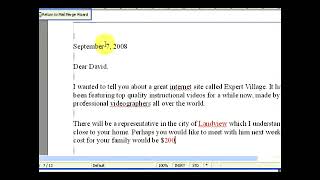 Saving amp Printing an Open Office Mail Merge Document [upl. by Lorilyn968]