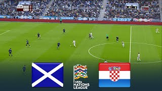 UŽIVO 🔴 SCOTLAND vs CROATIA  UEFA Nations League 20242025  Full Match  FL 2025 Gameplay [upl. by Eiralam855]