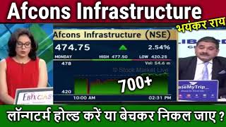 Afcons Infrastructure share newsBuy or sell afcons infra share AnalysisTarget Anil Singhvi [upl. by Acinonrev286]