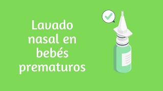 Lavado nasal en bebés prematuros [upl. by Hakon]