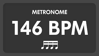 146 BPM  Metronome  16th Notes [upl. by Auqinet]