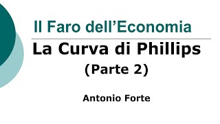 Lezione La Curva di Phillips dalla curva originaria a quella modificata [upl. by Names]