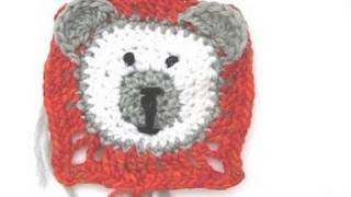 Häkeln  Granny Square Teddybär  Teil 2  Ohren Gesicht amp Ausarbeitung [upl. by Xineohp]