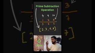 Leetcode 2601 Prime Subtraction Operation Easy DSA Maths [upl. by Afatsum]