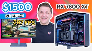 Best 1500 Gaming PC Build 2024 🔥 RX 7800 XT amp Montech King 95 [upl. by Desta112]