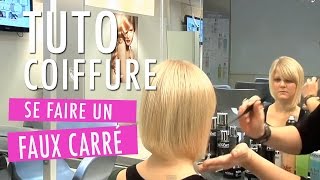 Se faire un faux carré sans couper  Tuto coiffure [upl. by Danaher]