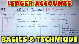 LEDGER Posting with a Simple TECHNIQUE  Class 11  BCOM  CA Foundation [upl. by Elleivad999]