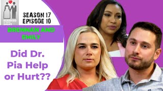 MAFS Season 17 Episode 10 Emily and Brennan Did Dr Pia Help or Hurt them [upl. by Yecak]