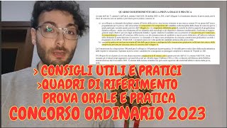 CONSIGLI UTILI LEZIONE SIMULATA GRIGLIE DI VALUTAZIONE PROVA ORALE E PROVA PRATICA concorsoscuola [upl. by Fuld285]