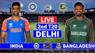 India v Bangladesh 2nd T20 Live Scores  IND vs BAN 2nd T20 Live Scores amp Commentary  India Batting [upl. by Nitneuq225]