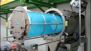 Tamiseur centrifuge industriel ESTEVE [upl. by Ahasuerus]