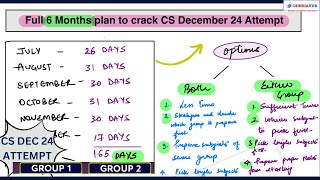 quotUltimate 6Month Plan for CS Executive Exams December 2024quot [upl. by Rehtaeh]