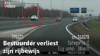 Verkeerspolitie man rijdt 200 km per uur met gehuurde Mercedes  RTV Utrecht [upl. by Chucho]